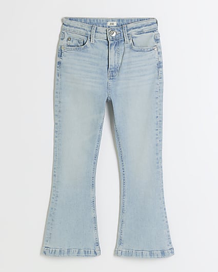 Girls blue flared jeans