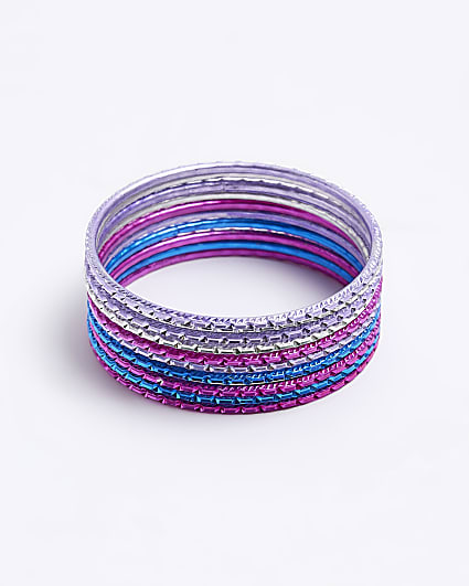 Girls purple bangle bracelet