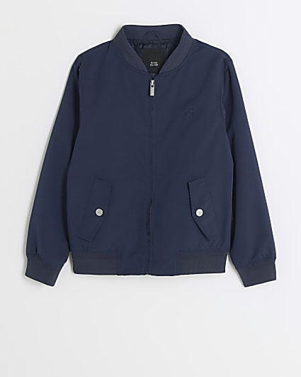 Boys navy smart bomber jacket