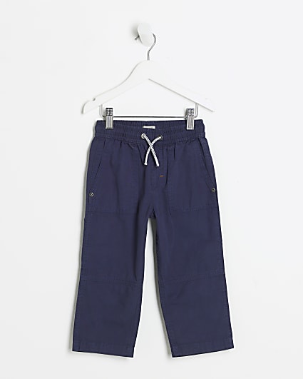 Mini boys navy utility carpenter trousers