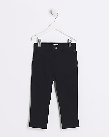 Mini boys black smart chino trousers