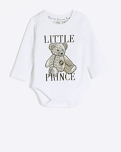 Baby boys White Bear Graphic Bodysuit