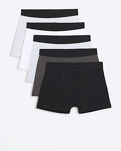 Boys grey boxers 5 pack