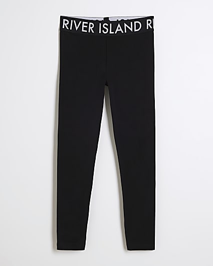 Girls black RI leggings