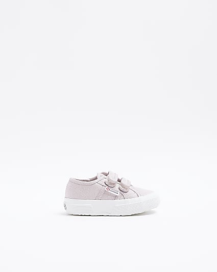 Mini Girls Pink Strap Superga Trainers