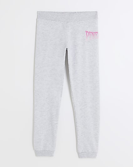 Girls grey Pineapple joggers