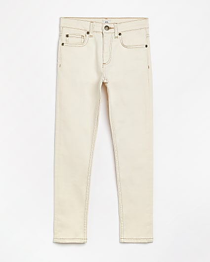 Boys ecru skinny jean