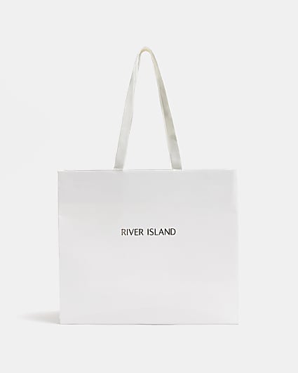 White Small River Island gift Bag