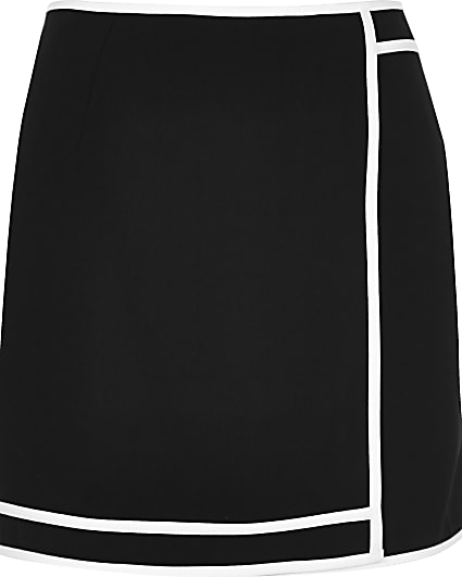 Black sports mini skirt