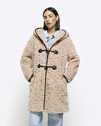 Brown borg duffle coat