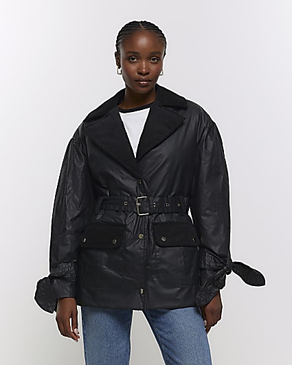 Black belted heritage jacket