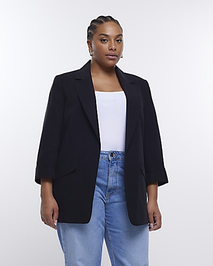 Plus black blazer