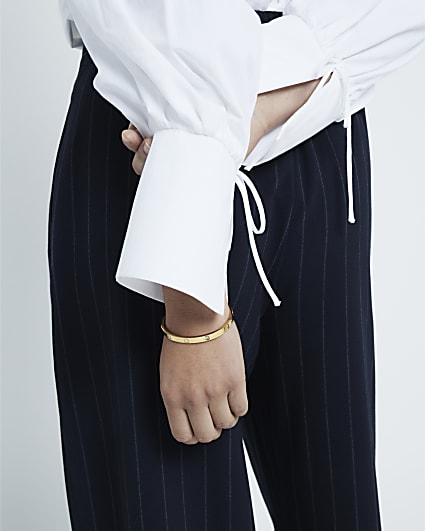 Gold Metal Bangle Bracelet