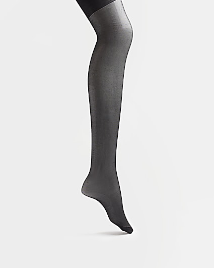 Black 10 denier tights multipack