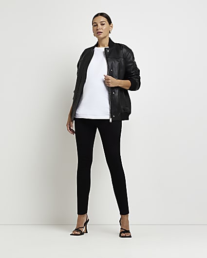 Black maternity skinny jeans multipack