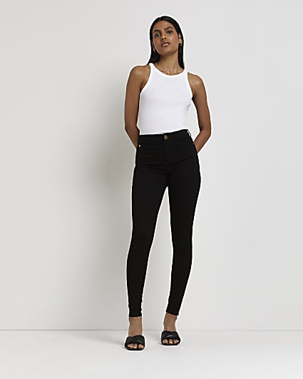 Black Molly mid rise skinny jeans