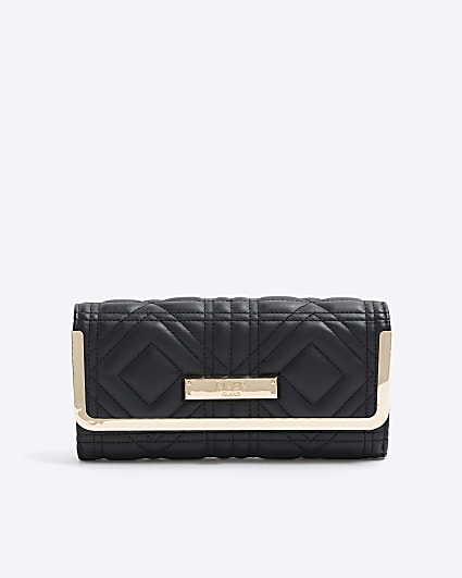 Black quilted purse