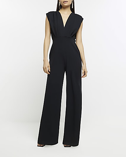 Black sleeveless Jumpsuit