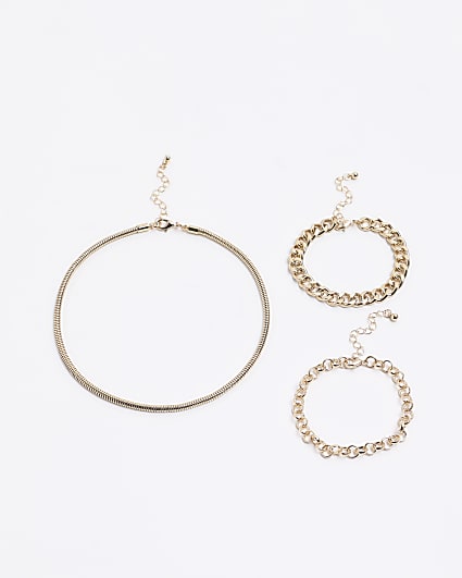 Gold Chain Bracelet Multipack