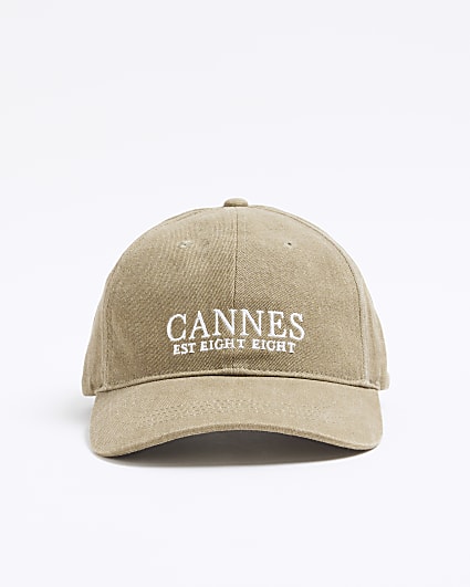 Green Cannes embroidered cap