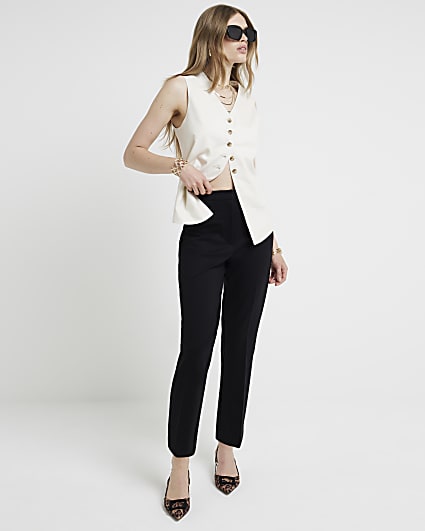 Black Slim Ponte trousers