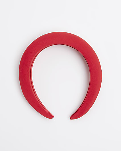 Red chunky padded headband