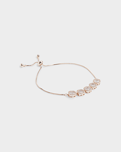 Rose Gold Stone Tie Up Bracelet