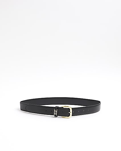 Black Buckle Jeans Belt