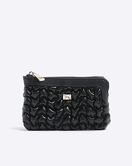 Black Scrunch Pouch Purse