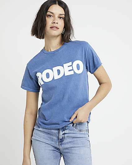 Blue rodeo graphic t-shirt