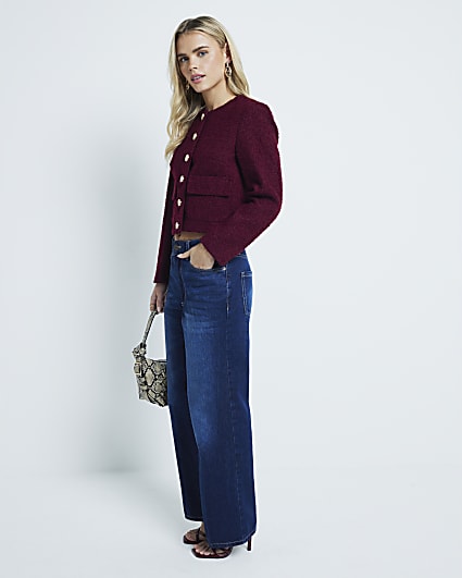 Petite Blue Denim Relaxed Straight Jeans