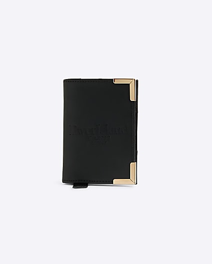 Black embossed passport holder