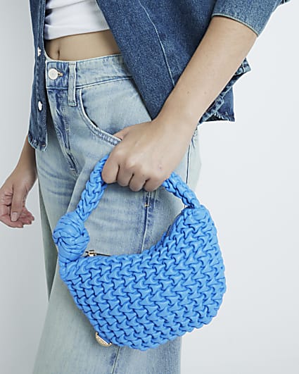 Blue Mini Scrunch Scoop Bag