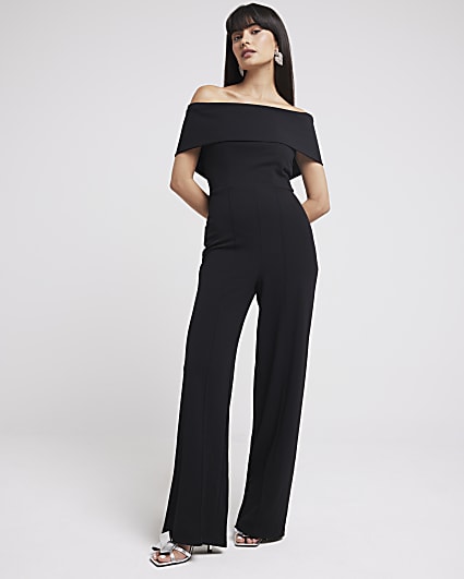 Black Bardot Jumpsuit