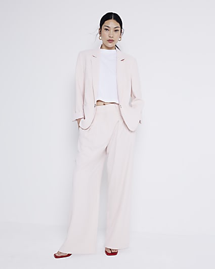 Pink wide leg trousers