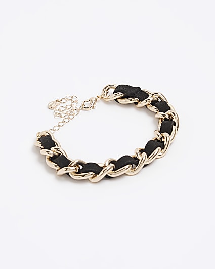 Black thread chain bracelet