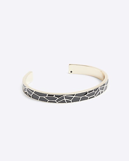 Black enamel bangle