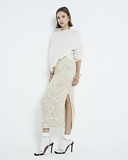 Glitter skirt river island hotsell