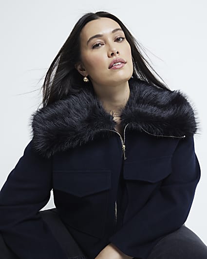 River island plus size coats online