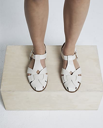 Cream Fisherman Sandals