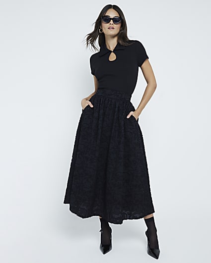 Women s Black Skirt River Island