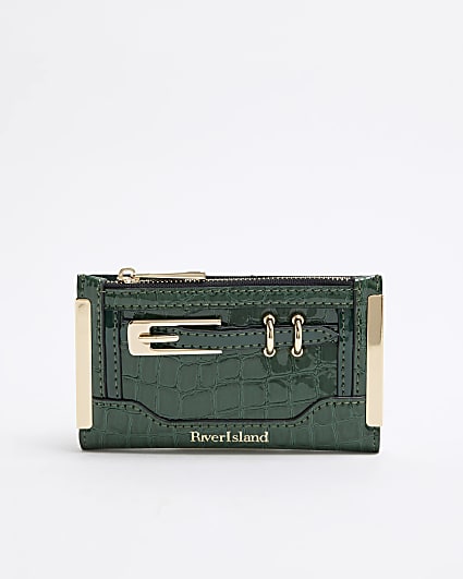 Green Buckle Detail Purse