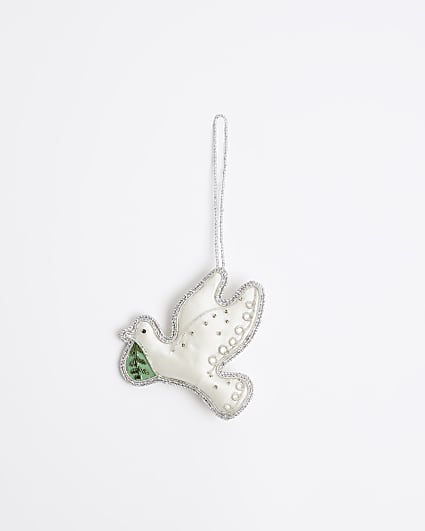 White Dove Zari Decoration