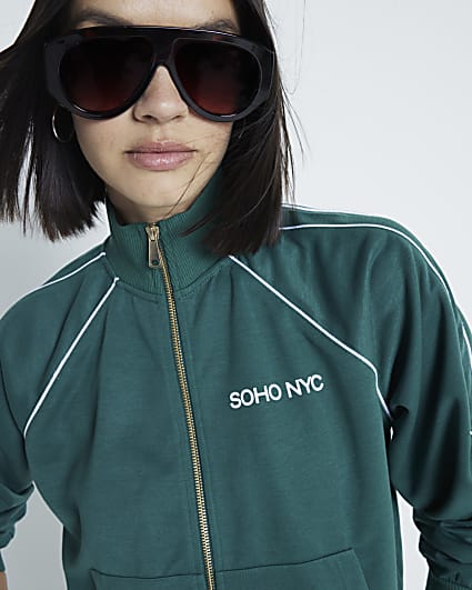 Green Soho NYC Track Top