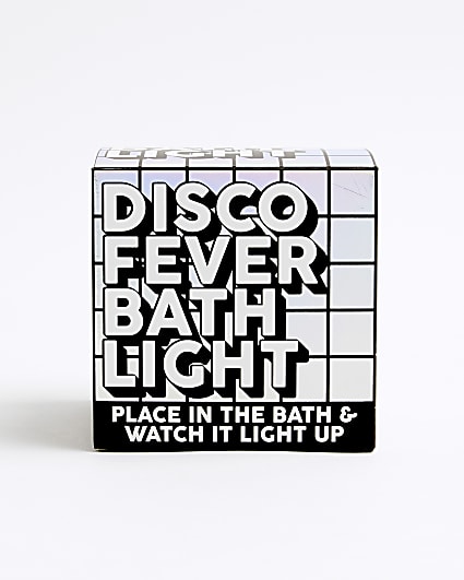 Silver disco fever colour changing bath light