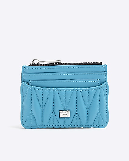 Blue Quilted Card Holder