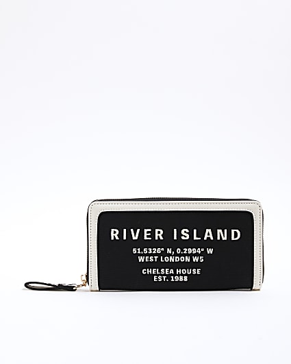 Black Canvas RI Zip Around Purse