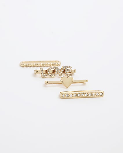 Gold Love Watch Strap Charms