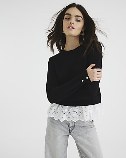 Black Frill Jumper