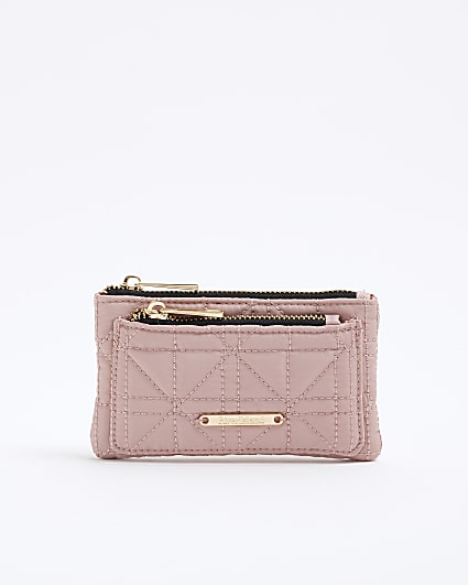 Pink Quiled Pouch